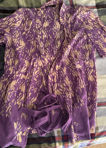 Vero Moda Vero Moda Mor Batik Desenli Uzun Kollu Gömlek