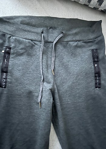 Diğer Gri Jogger Eşofman Altı Fermuarlı