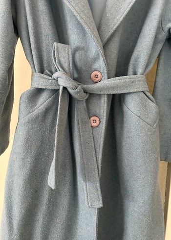 Mavi Düğmeli Uzun Kaban - Görsel 6