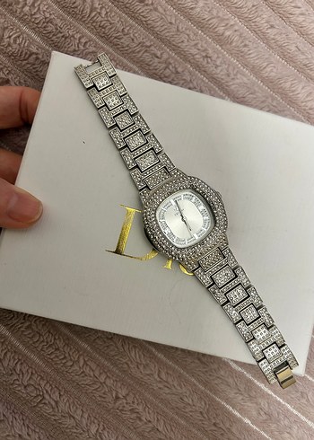 Gri Taşlı Kadın Bileklik Saat - Görsel 5