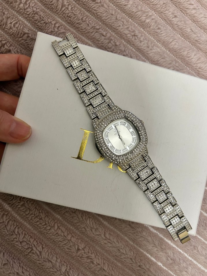 Gri Taşlı Kadın Bileklik Saat - Görsel 5