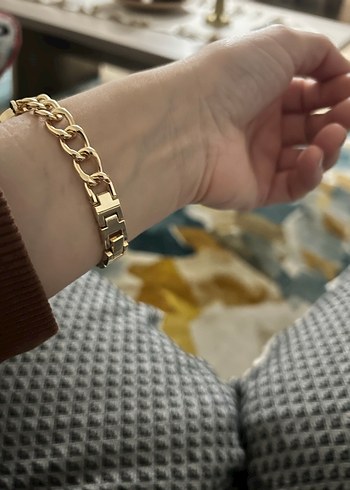 Zincir Detaylı Vintage Kadın Saati - Görsel 4