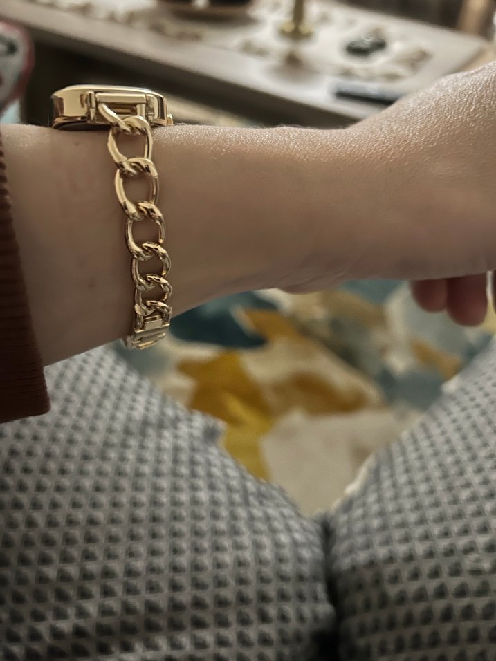 Zincir Detaylı Vintage Kadın Saati - Görsel 5