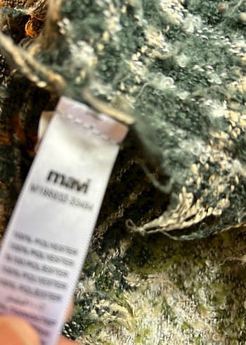 Atkı Bohem Kürklü Kadın Şal - Görsel 5