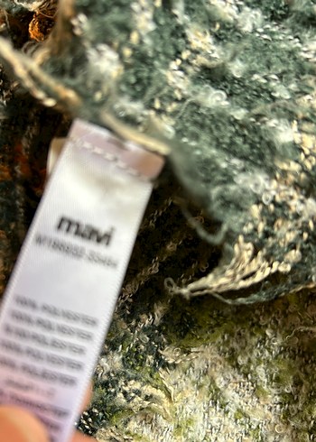 Atkı Bohem Kürklü Kadın Şal - Görsel 6