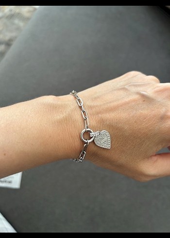 Gri Zincir Detaylı Kadın Bileklik - Görsel 6