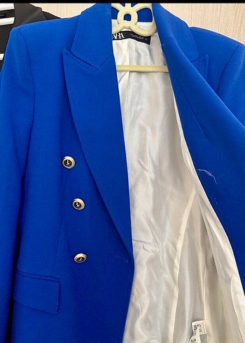 Klasik Kesim Lacivert Kadın Blazer Ceket - Görsel 2