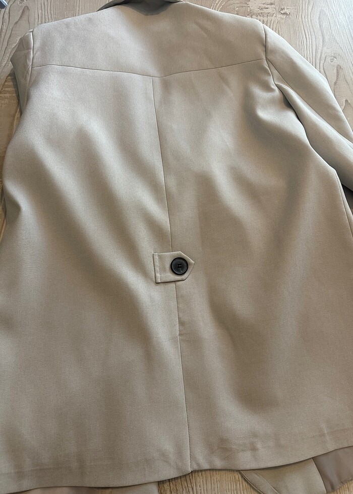 Gri blazer ceket - Görsel 5