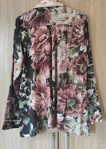 Çiçek Desenli Bohem Kadın pijama üstü - Görsel 5