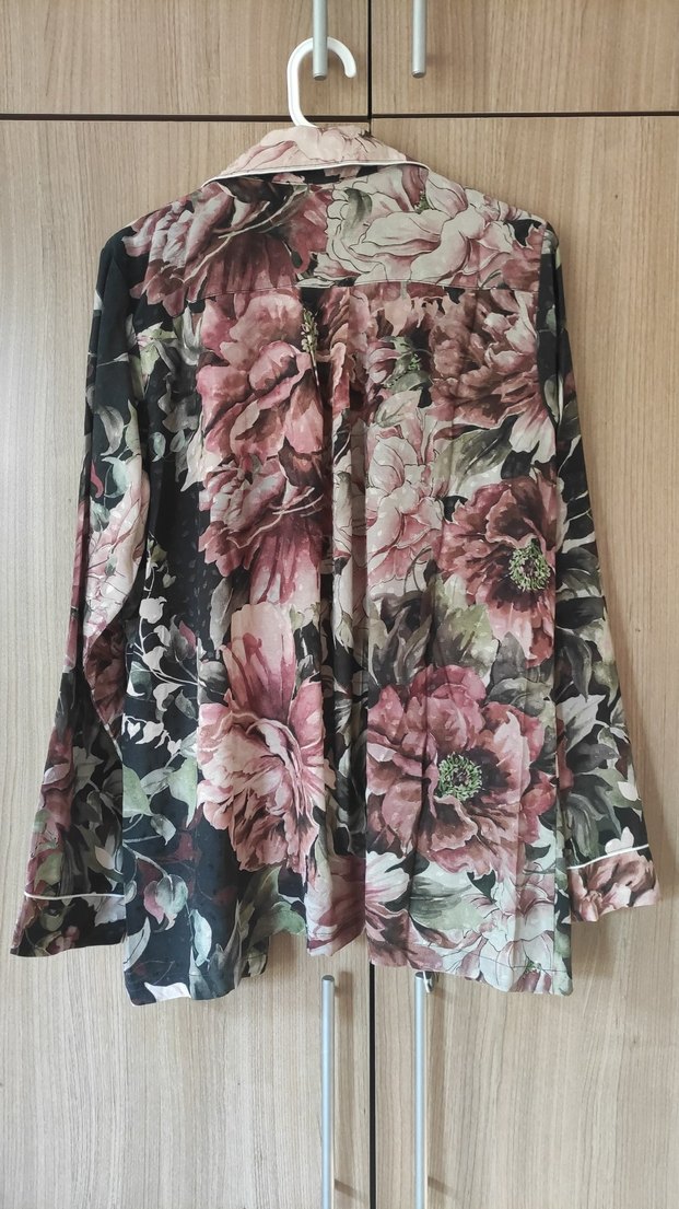 Çiçek Desenli Bohem Kadın pijama üstü - Görsel 5