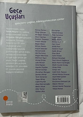 Gece Uçuşları - Çağdaş Şiirler Kitabı - Görsel 2