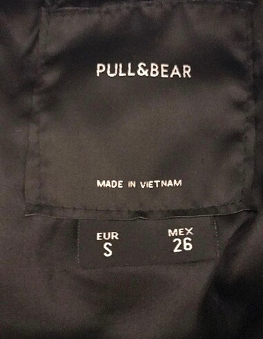 s Beden siyah Renk PULL BEAR BOMBER CEKET