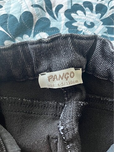 5 Yaş Beden siyah Renk PANÇO KIZ ÇOCUK KOT PANTOLON