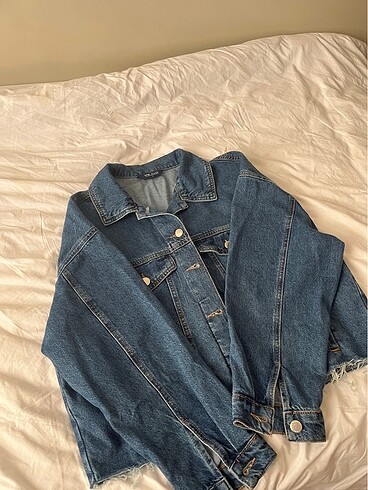 Lacivert crop kot ceket