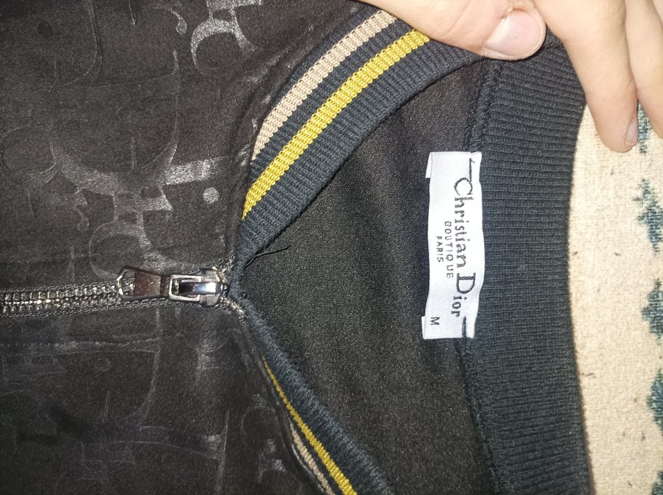 Siyah Dior Marka Unisex Ceket - Görsel 4