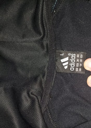 Erkek Siyah Adidas Kapüşonlu Ceket 3 cepli - Görsel 5