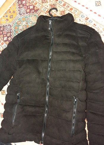 Siyah Fermuarlı Kışlık Mont - Görsel 3