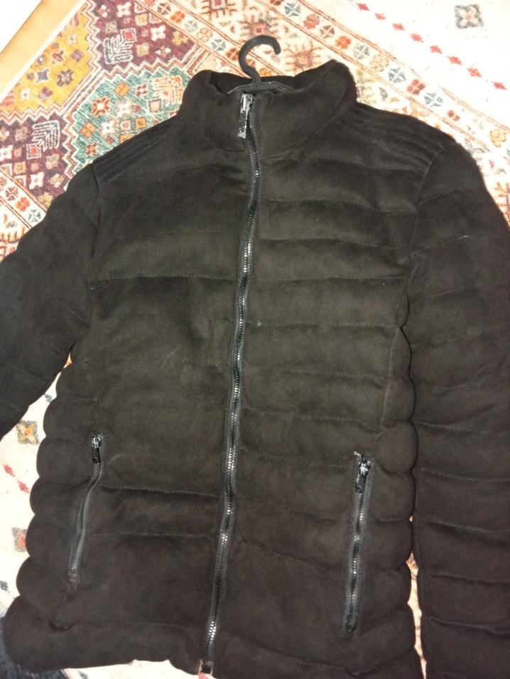 Siyah Fermuarlı Kışlık Mont - Görsel 3