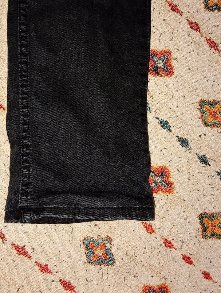 siyah Erkek Dar paça Pantolon - Görsel 4