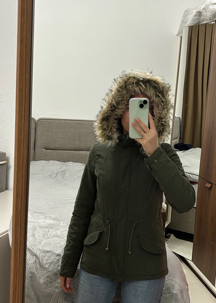 Only Şapkalı parka - Görsel 2