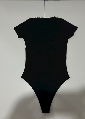 OYSHO Siyah Kısa Kollu Body - Görsel 4