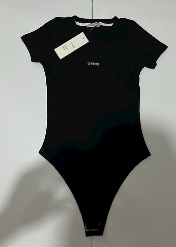 OYSHO Siyah Kısa Kollu Body