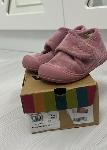 Vicco Kız Çocuk Pembe Polar ev ayakkabısı - Görsel 3