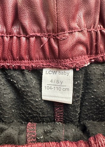 Bordo Deri Mini Şort - Görsel 2