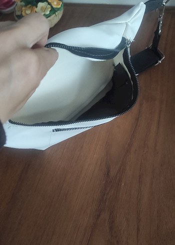 Beden beyaz Renk Beyaz Minimal Bel Çantası