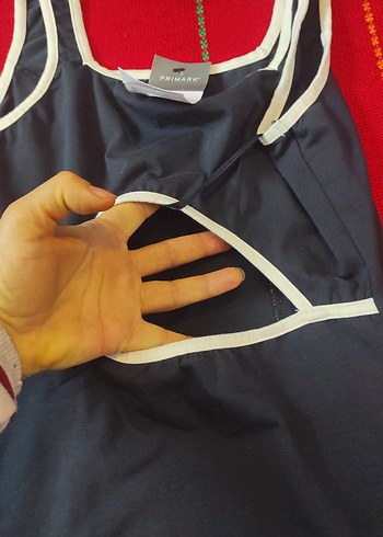 Primark Y2K pamuklu sırt dekolteli mini - Görsel 4