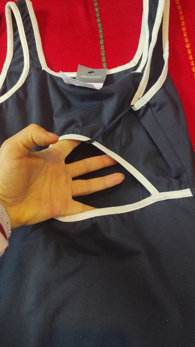 Primark Y2K pamuklu sırt dekolteli mini - Görsel 4