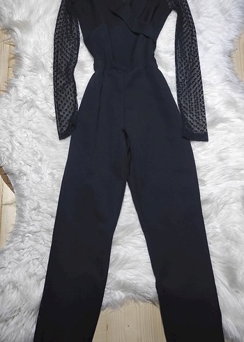 y2k gothik transparan kol siyah tulum S - Görsel 2