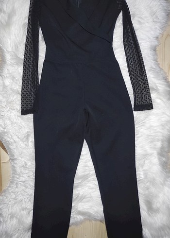 y2k gothik transparan kol siyah tulum S - Görsel 5