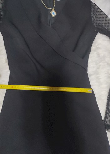 y2k gothik transparan kol siyah tulum S - Görsel 7