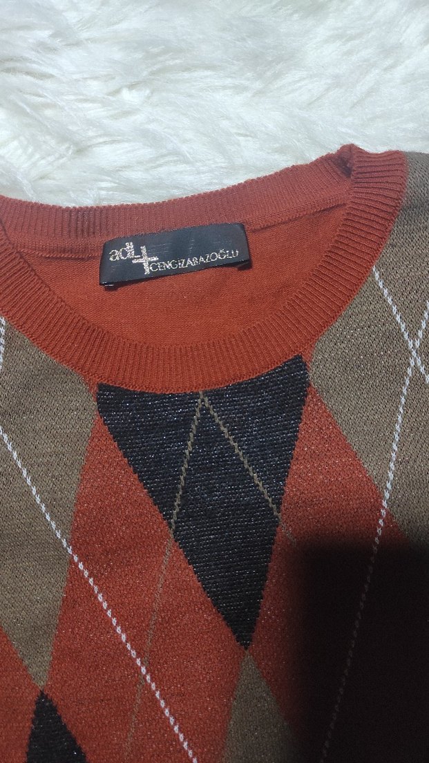 adL Cengiz Abazoğlu Baklava Triko Kazak - Görsel 2