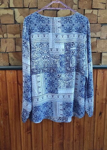 l Beden mavi Renk LC Waikiki 40beden%100 viskoz bohem bluz