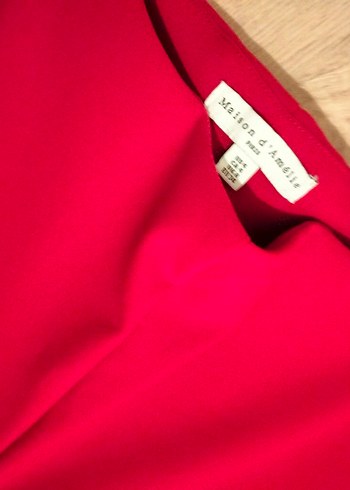 Kırmızı Pantolon Üst Triko Takım - Görsel 7