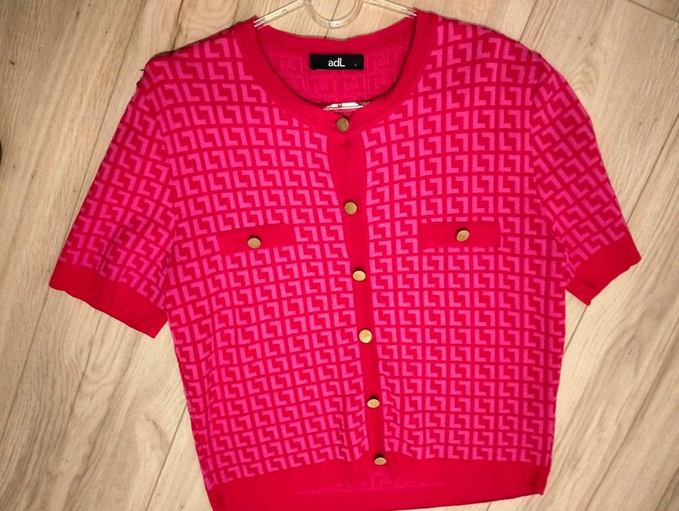 Kırmızı Pantolon Üst Triko Takım - Görsel 4