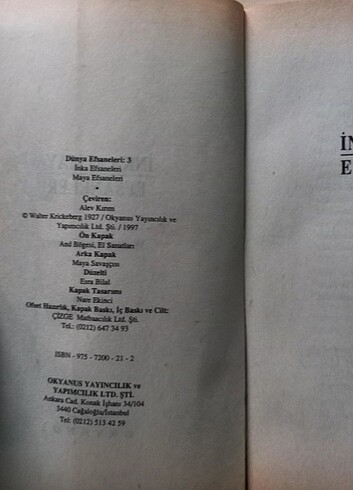  İnka ve Maya Efsaneleri-Walter Krickerberg