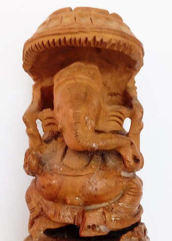 Ganesha Ahşap Oyma Biblo - Görsel 3