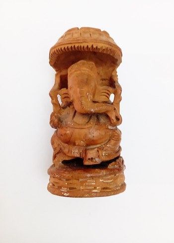 Ganesha Ahşap Oyma Biblo - Görsel 7