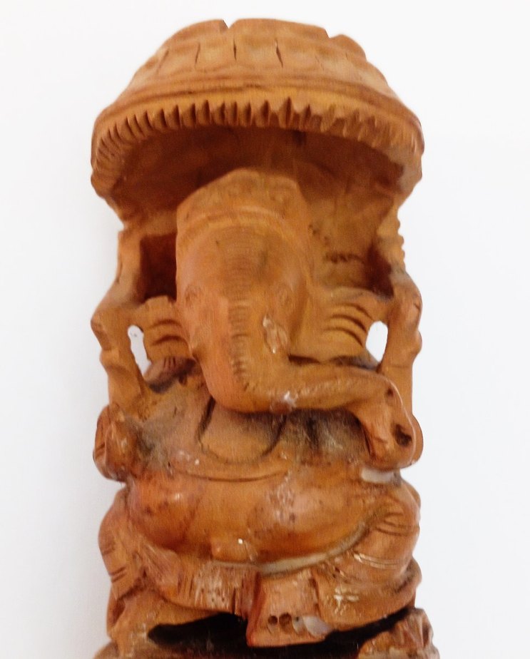 Ganesha Ahşap Oyma Biblo - Görsel 3