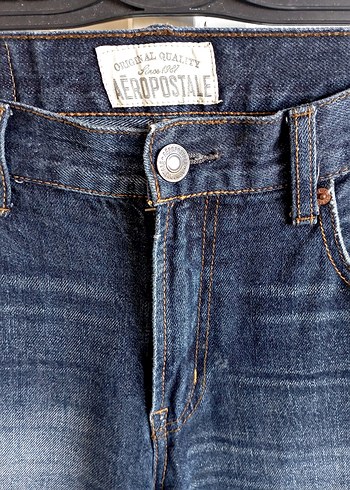 Aeropostale Koyu Lacivert Denim Jean - Görsel 2