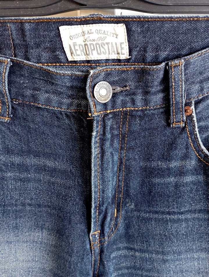 Aeropostale Koyu Lacivert Denim Jean - Görsel 2