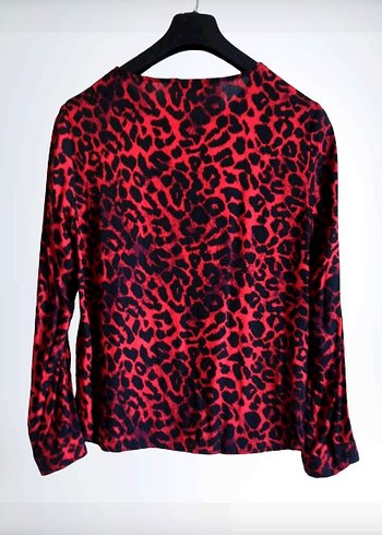 LC Waikiki Kırmızı Leopar Desenli Bluz