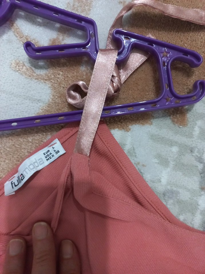 Siyah Salaş Drapeli Uzun Tulum - Görsel 3