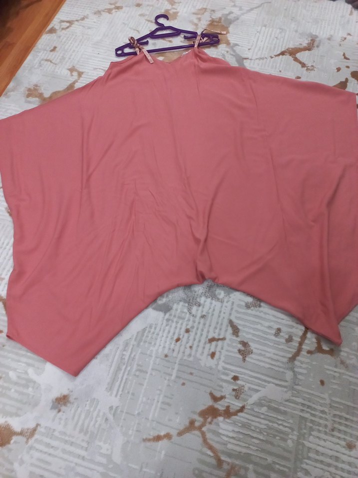 Siyah Salaş Drapeli Uzun Tulum - Görsel 4