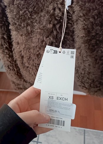 Kadın Kahverengi Kısa Peluş Ceket - Görsel 3