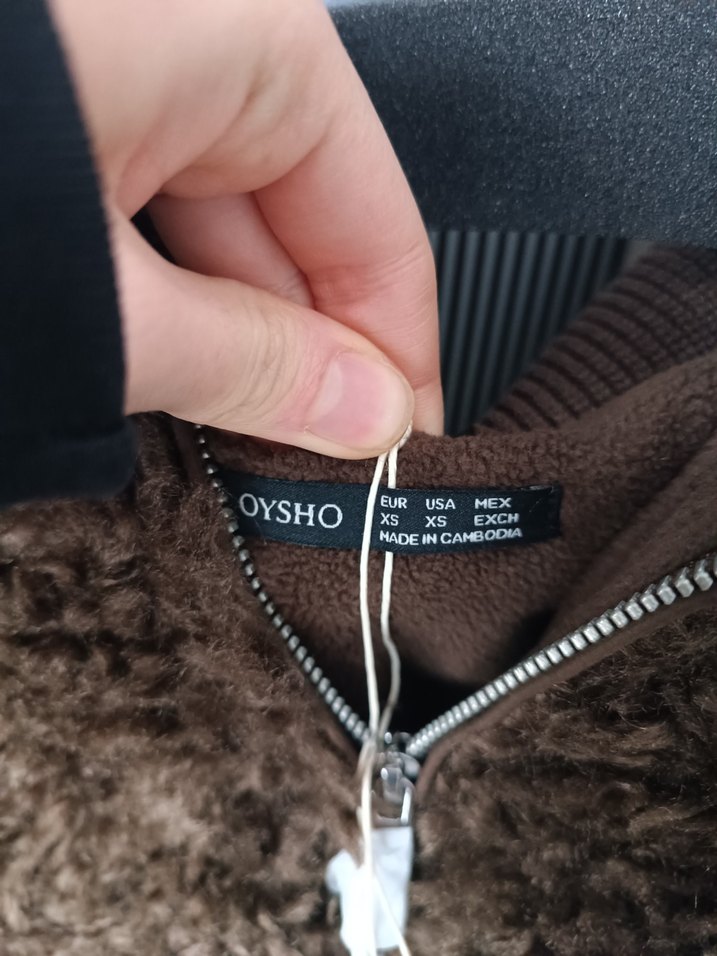 Kadın Kahverengi Kısa Peluş Ceket - Görsel 5