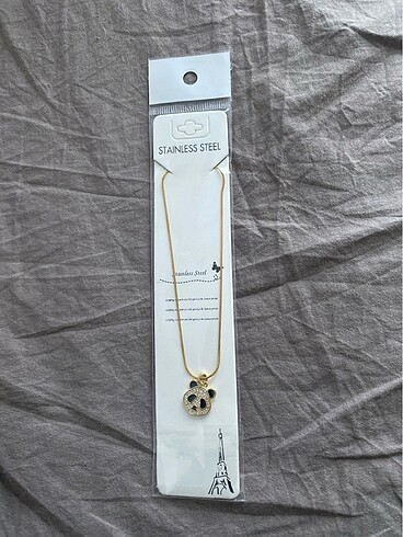 Stainless Steel Panda Gold Kolye